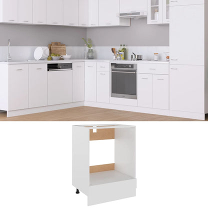 Ovnskap "Riga" hvit 60x46x81,5 cm konstruert tre