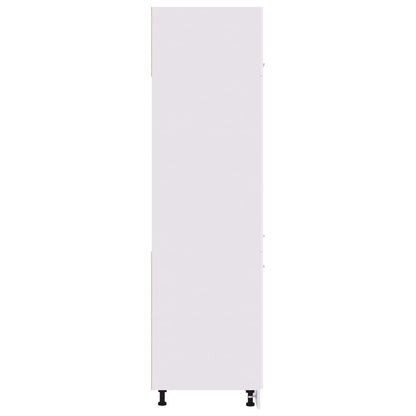 Skap for kjøkkenskap "Lyon" hvit 60x57x207 cm konstruert tre