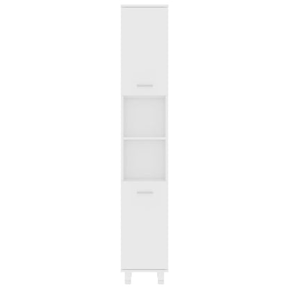 Baderomsskap hvit 30x30x179 cm konstruert tre