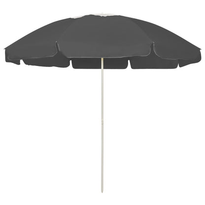 Strandparasoll antrasitt 240 cm