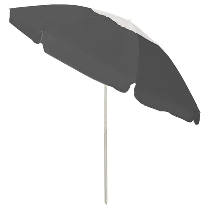 Strandparasoll antrasitt 240 cm