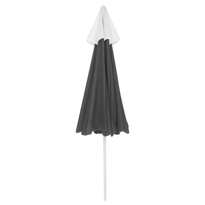 Strandparasoll antrasitt 240 cm