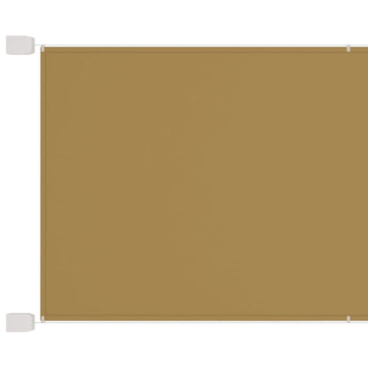 Vertikal markise beige 60x1000 cm oxfordstoff