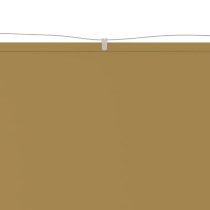 Vertikal markise beige 60x1000 cm oxfordstoff