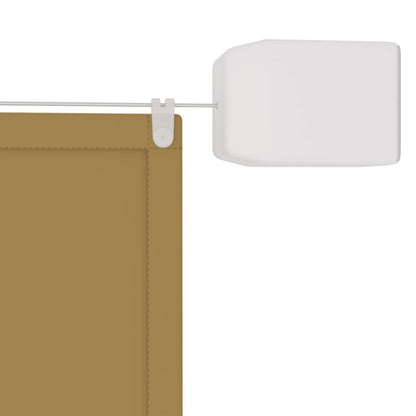 Vertikal markise beige 60x1000 cm oxfordstoff