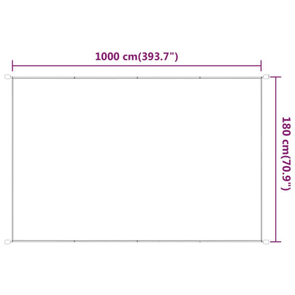 Vertikal markise lysegrønn 180x1000 cm oxfordstoff