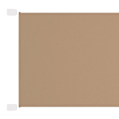 Vertikal markise gråbrun 180x1000 cm oxfordstoff