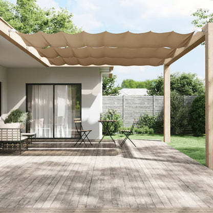 Vertikal markise gråbrun 180x1000 cm oxfordstoff