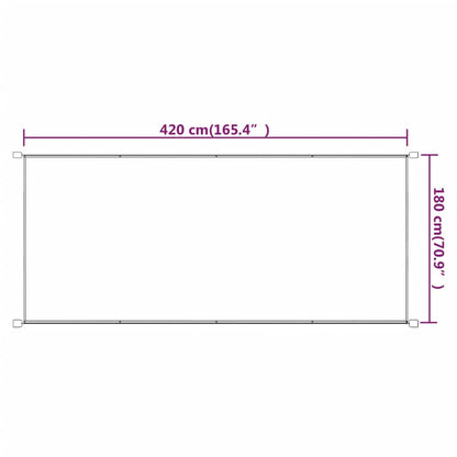 Vertikal markise blå 180x420 cm oxfordstoff