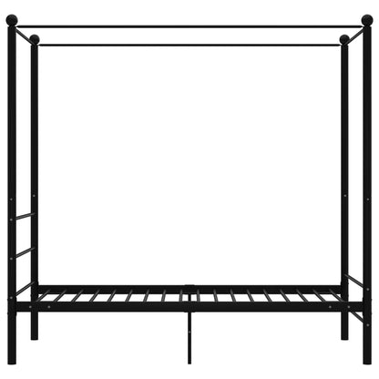 Himmelsengeramme svart metall 90x200 cm