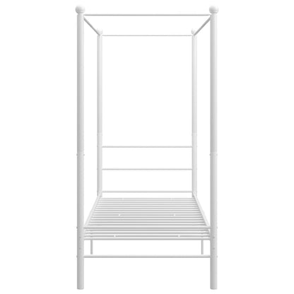 Himmelsengeramme hvit metall 90x200 cm