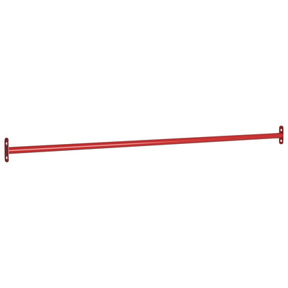 Svingstang 125 cm stål rød