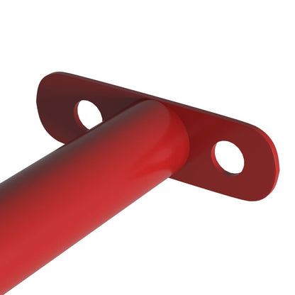 Svingstang 125 cm stål rød