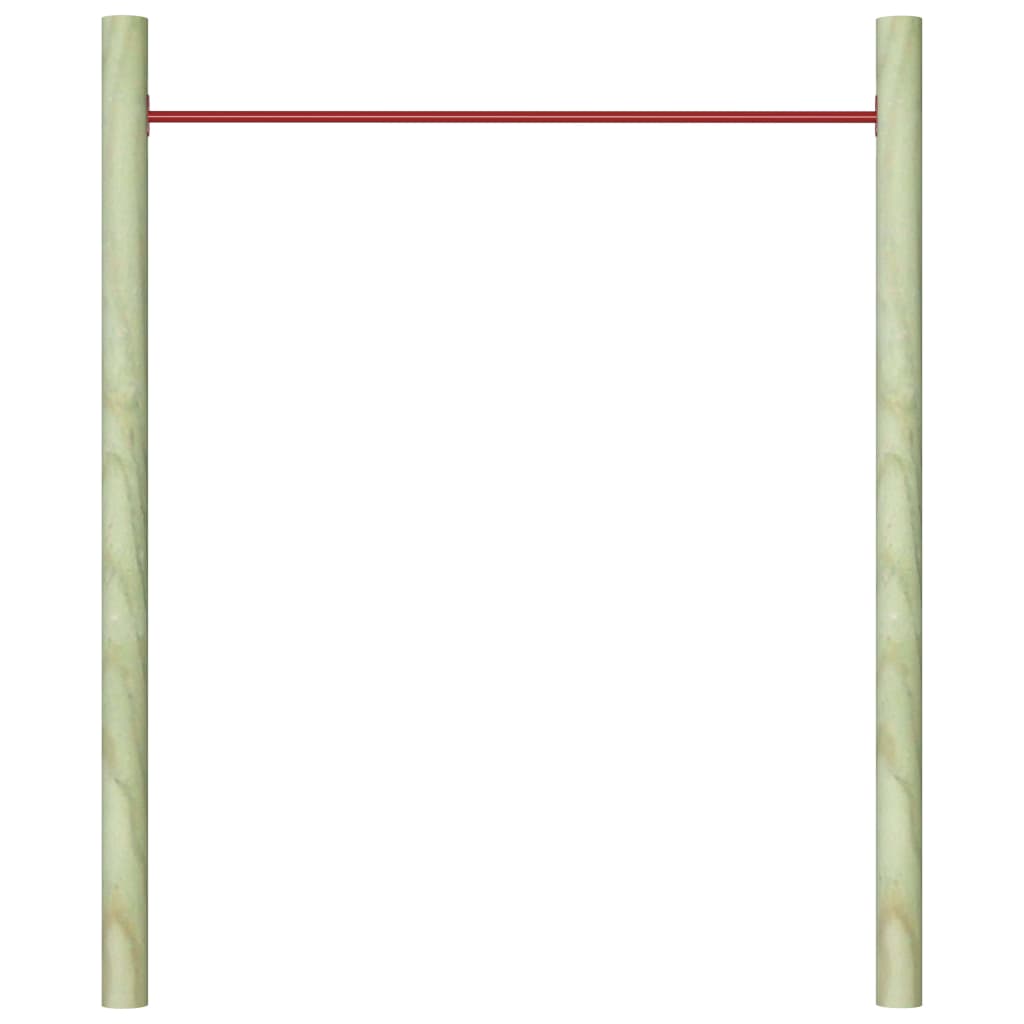 Svingstang 125 cm stål rød