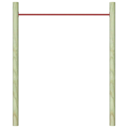 Svingstang 125 cm stål rød