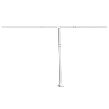 Markisestolpesett hvit 450x245 cm jern