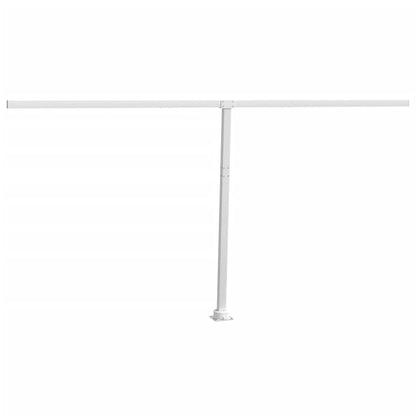 Markisestolpesett hvit 450x245 cm jern