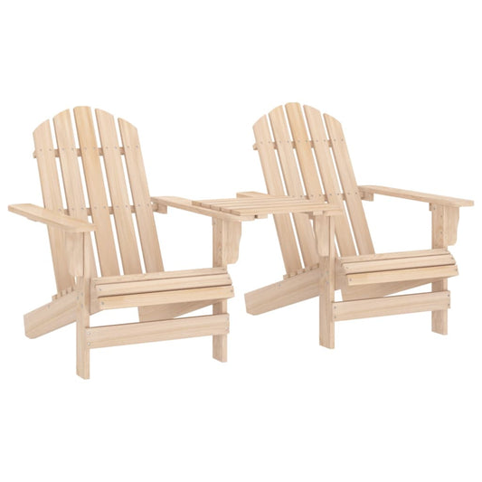 Adirondack hagestoler med tebord heltre gran