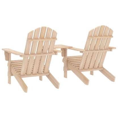 Adirondack hagestoler med tebord heltre gran