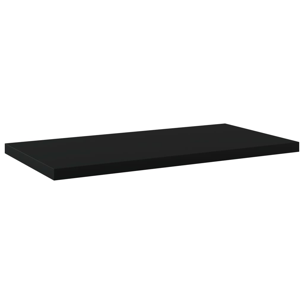 Hylleplater 4 stk svart 40x20x1,5 cm konstruert tre