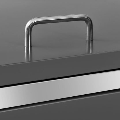 Søppeldunkskur enkelt 69x77,5x112,5 cm rustfritt stål