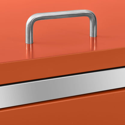 Søppeldunkskur dobbelt 138x77,5x112,5 cm rustfritt stål