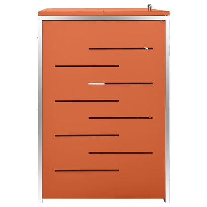 Søppeldunkskur trippelt 207x77,5x112,5 cm rustfritt stål