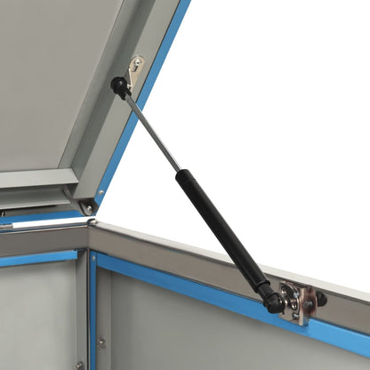 Søppeldunkskur enkelt 69x77,5x112,5 cm rustfritt stål