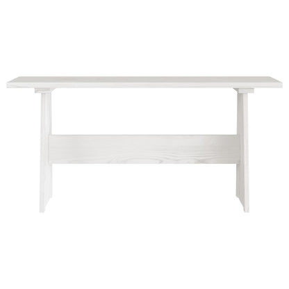 Spisebord med benk REINE hvit heltre furu