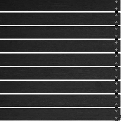 Hagesofa 2-seters med puter svart heltre furu