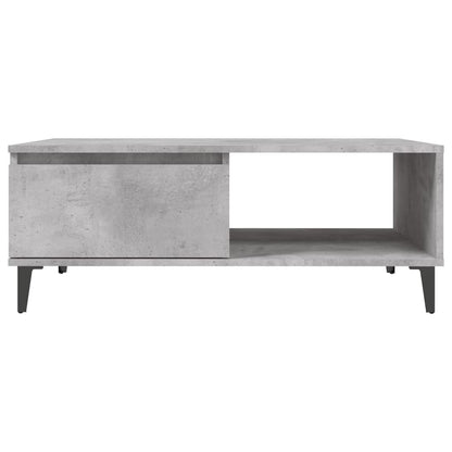 Salongbord betonggrå 90x60x35 cm konstruert tre