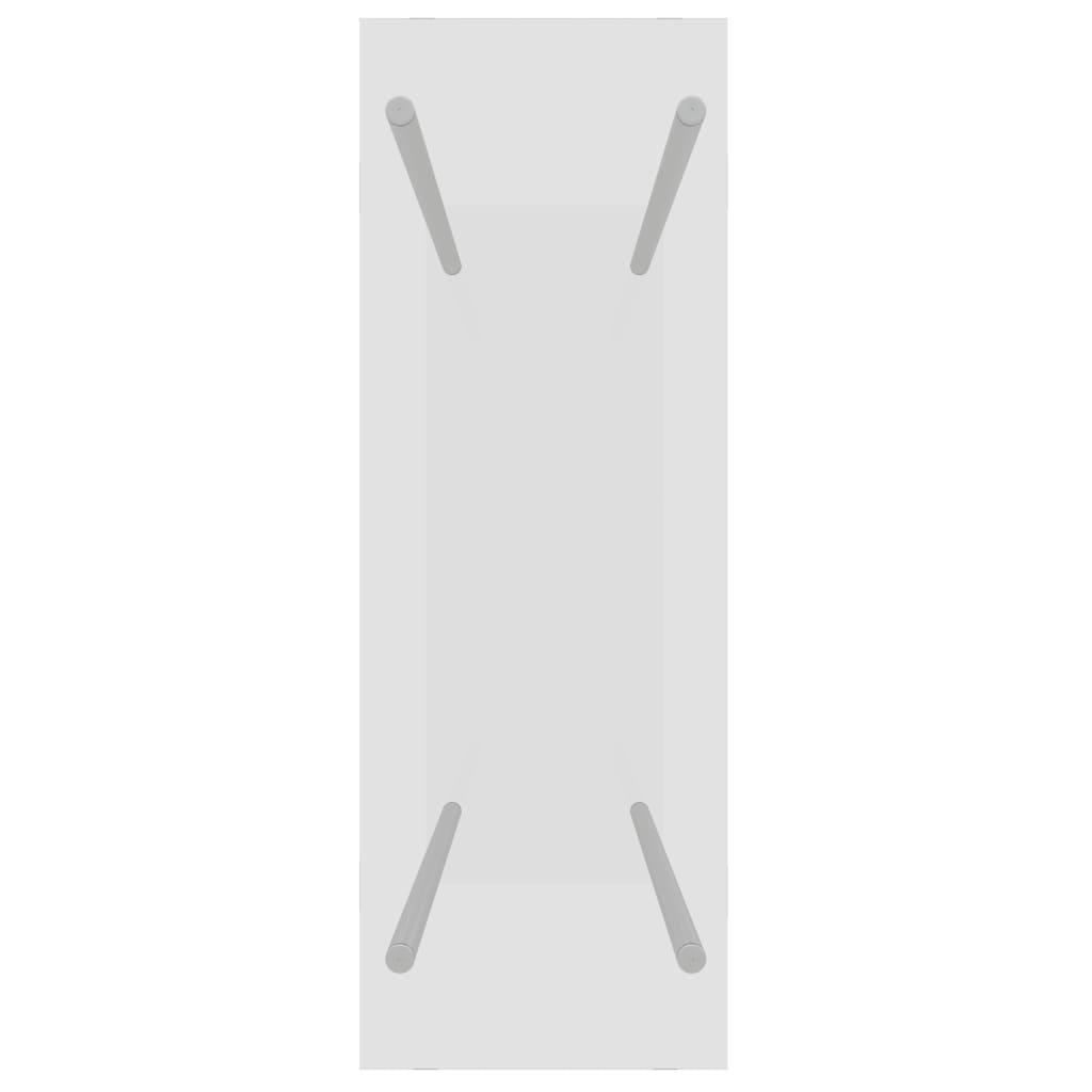 Vedstativ gjennomsiktig 80x35x100 cm herdet glass