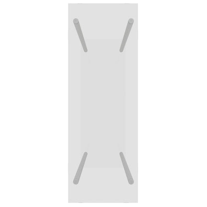 Vedstativ gjennomsiktig 80x35x100 cm herdet glass