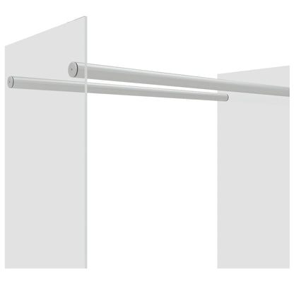 Vedstativ gjennomsiktig 80x35x100 cm herdet glass