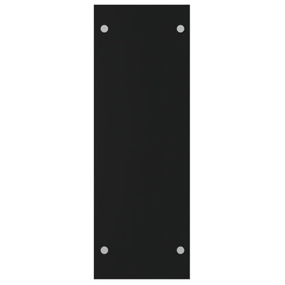 Vedstativ svart 80x35x100 cm herdet glass