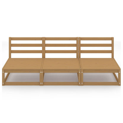 3-seters hagesofa honningbrun heltre furu