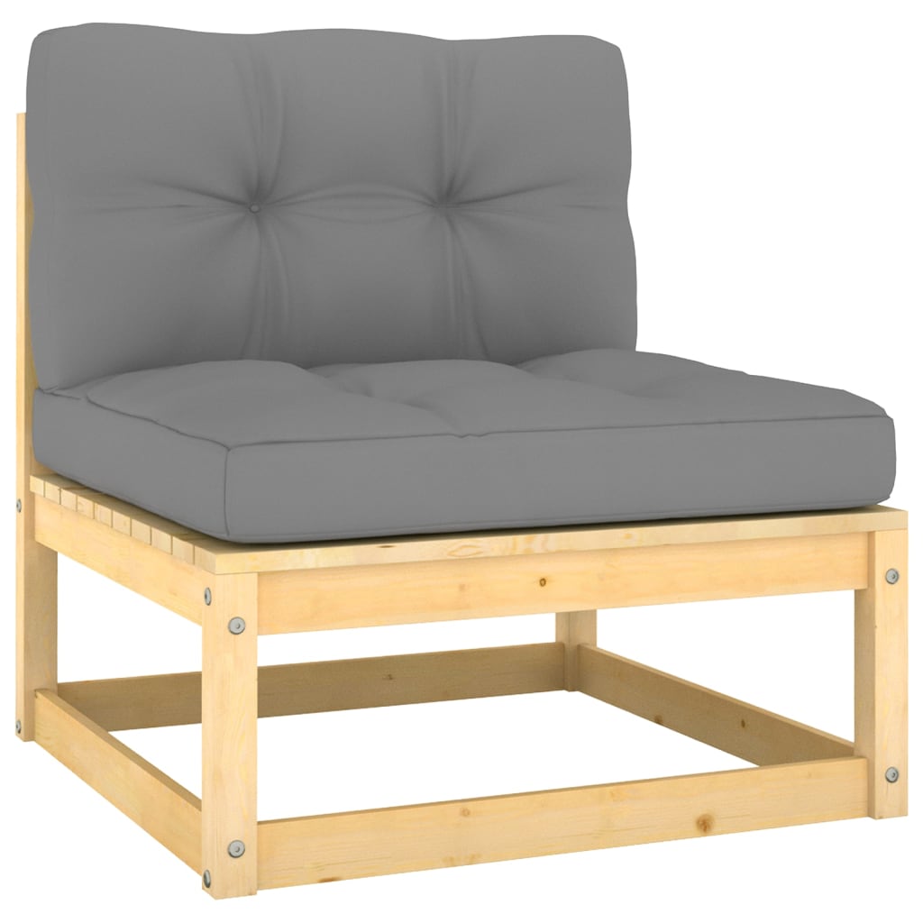 Hagesofagruppe med puter 4 deler heltre furu