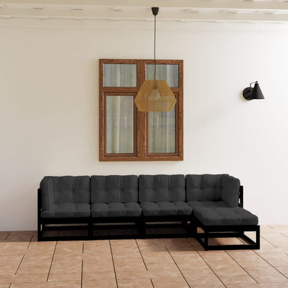 Hagesofagruppe med puter 5 deler heltre furu