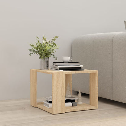 Salongbord sonoma eik 40x40x30 cm konstruert tre