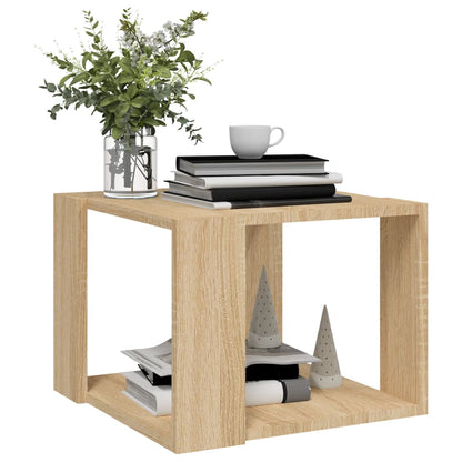 Salongbord sonoma eik 40x40x30 cm konstruert tre
