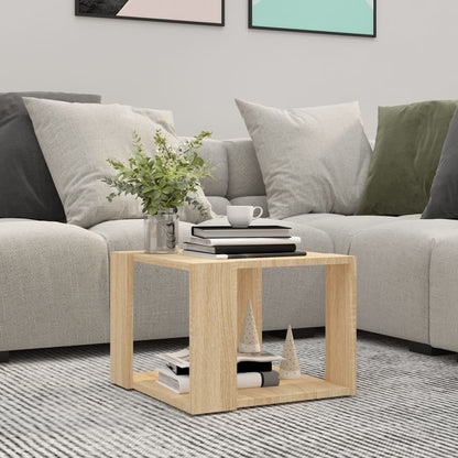 Salongbord sonoma eik 40x40x30 cm konstruert tre