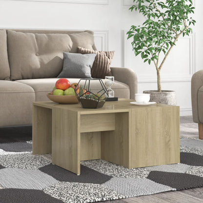 Salongbord 4 stk sonoma eik 33x33x33 cm konstruert tre
