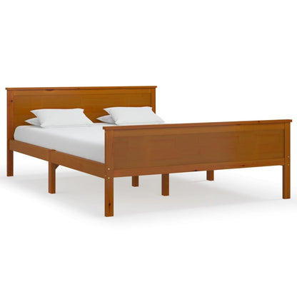 Sengeramme honningbrun heltre furu 140x200 cm