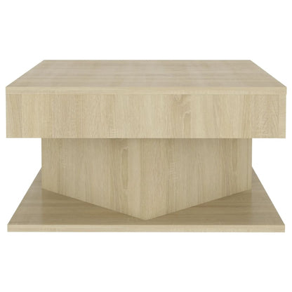 Salongbord sonoma eik 57x57x30 cm konstruert tre