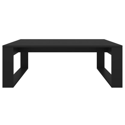 Salongbord svart 100x100x35 cm konstruert tre