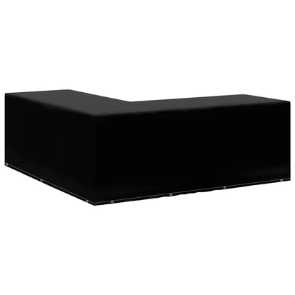 Hagemøbeltrekk 2 stk L-formet 12 majler 250x250x90 cm