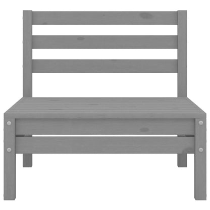 2-seters hagesofa grå heltre furu