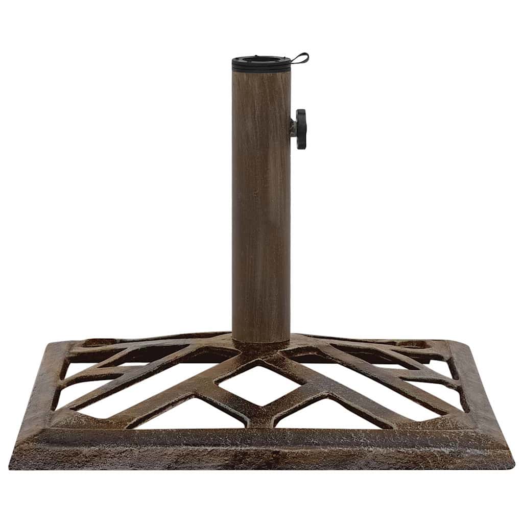 Parasollbase bronse 44x44x31 cm støpejern