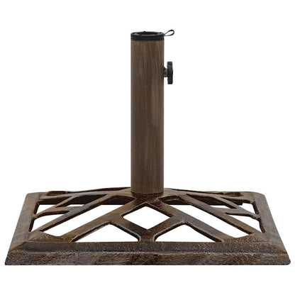 Parasollbase bronse 44x44x31 cm støpejern
