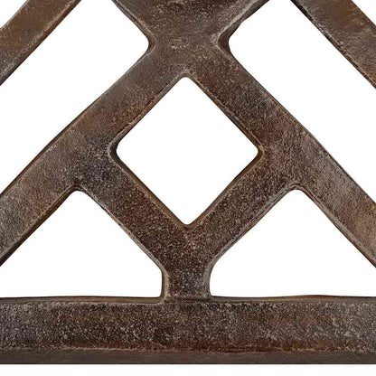 Parasollbase bronse 44x44x31 cm støpejern